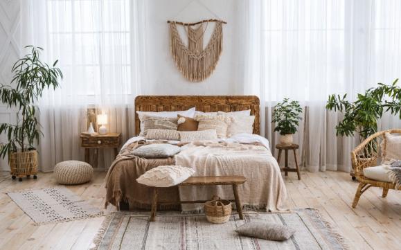 Literie et décoration de chambre à coucher